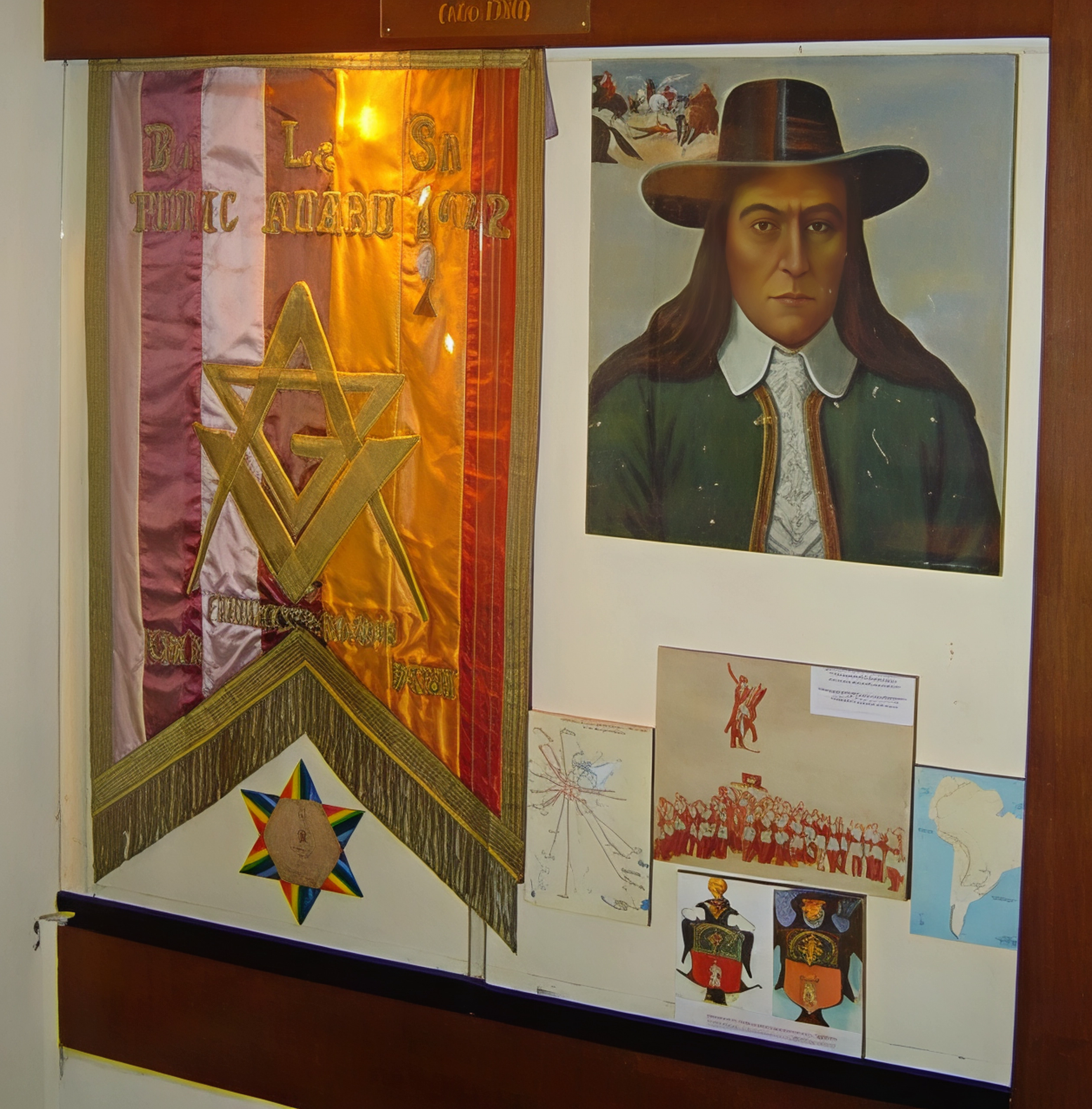 La sala más antigua del Gran Museo - Sector dedicado a rememorar los primeros movimientos emancipadores de América; aquí se recuerda la gesta de Túpac Amaru II.